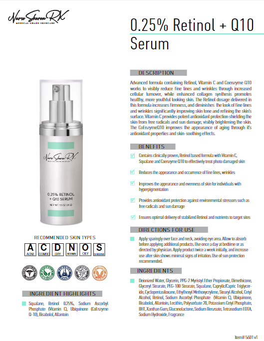 0.25% Retinol + Q10 Serum